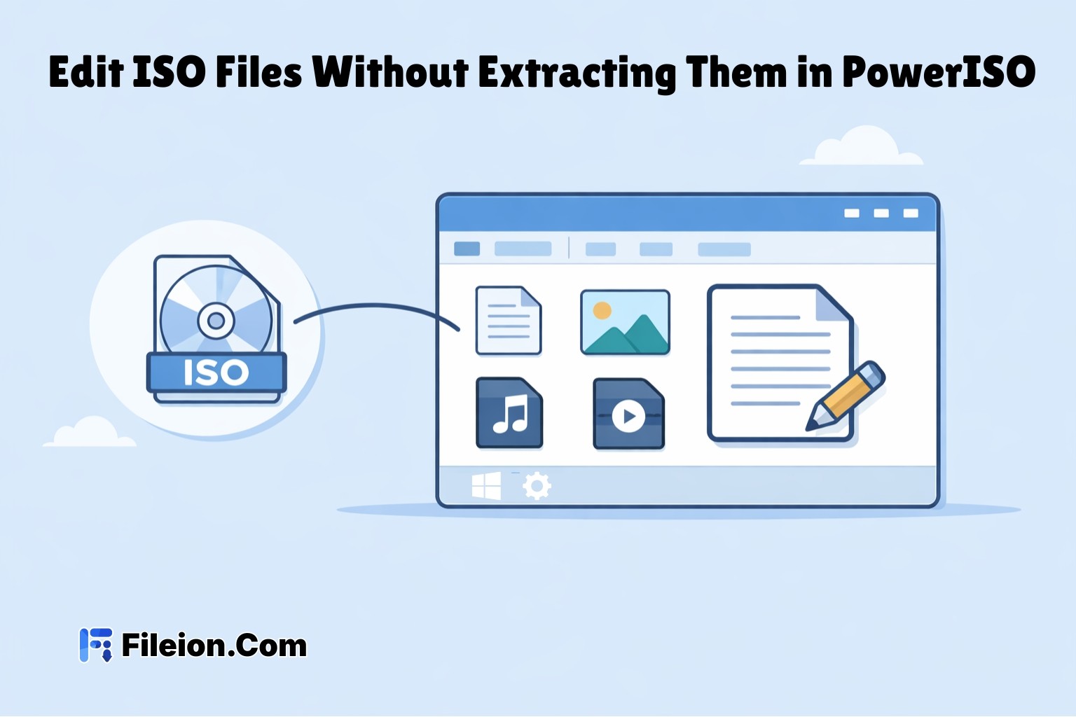 Program For Iso Files How to Edit ISO Files Without Extracting Them in PowerISO | | Fileion.Com