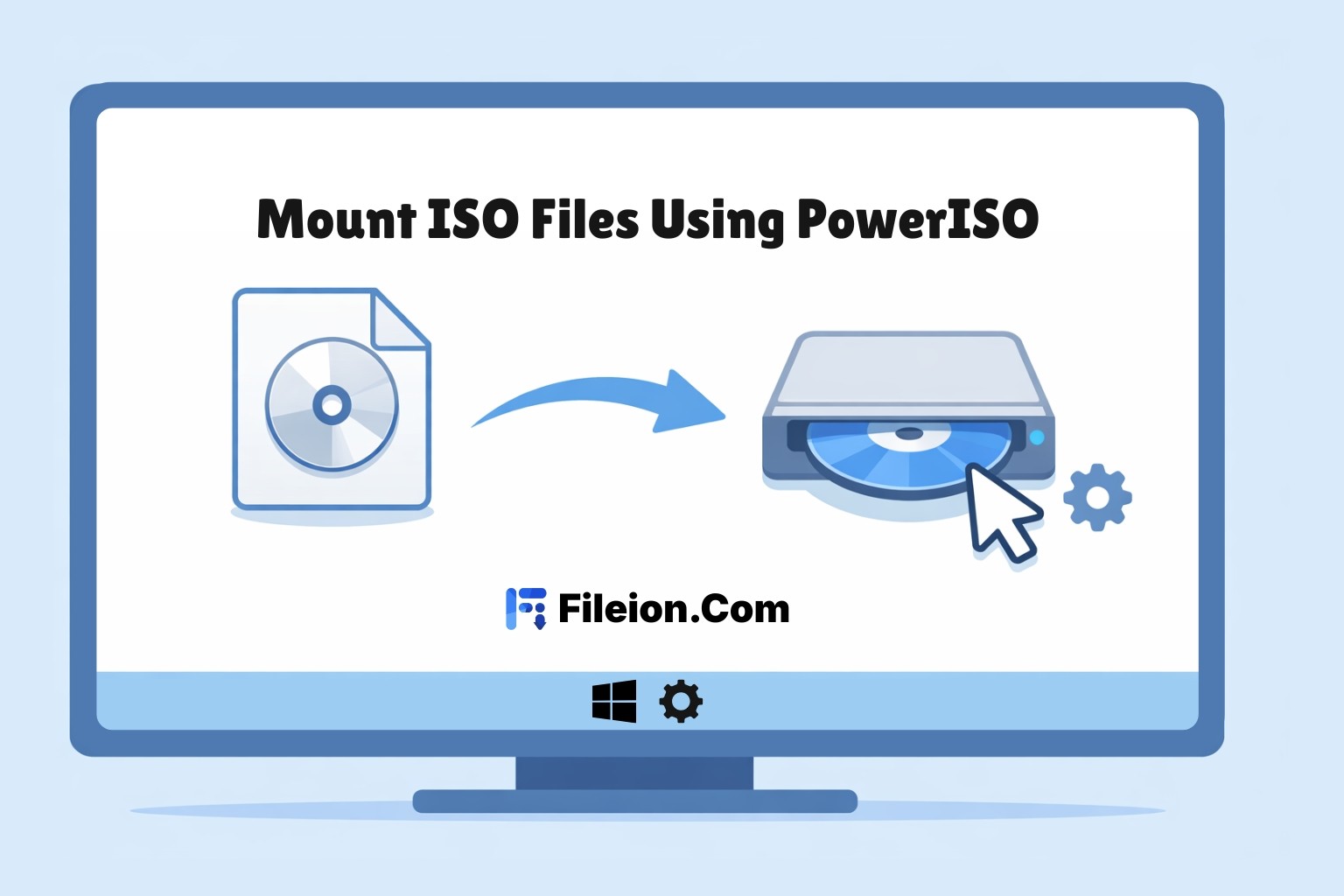 Program For Iso Files How to Mount ISO Files Using PowerISO | | Fileion.Com